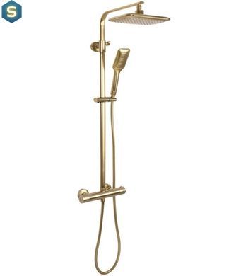 Душевая система Rea Tom brushed gold с термостатом REA-P5004, Золотой