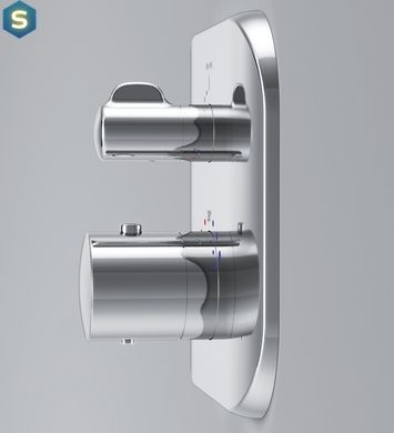 Термостат для душу прихованого монтажу Am.Pm Sensation хром F3075600, Хром