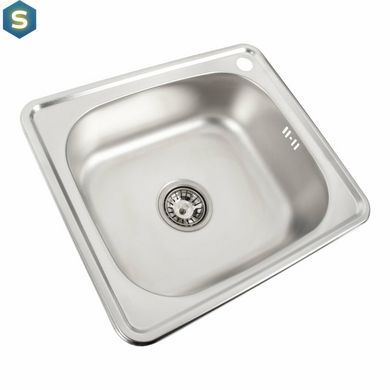 Кухонна мийка з нержавіючої сталі Valeso 4842 декор (0,6/160 мм), Decor