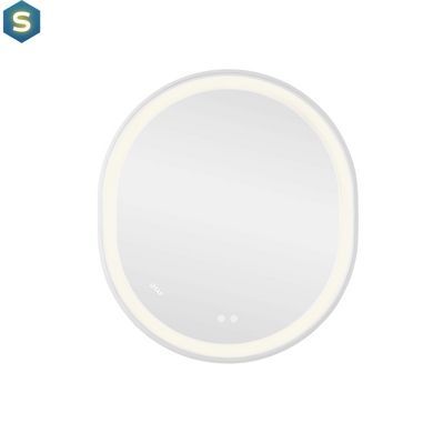 Зеркало Qtap Gemini 800х700 с LED-подсветкой Touch, с антизапотеванием, с диммером температуры цвета (3000-6500K) Reverse QT2578R8071W