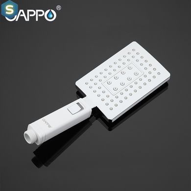 G3007-8 Змішувач для ванни підлоговий короткий гусак білий/хром &Oslash;35 Gappo Jacob 1/3, Білий