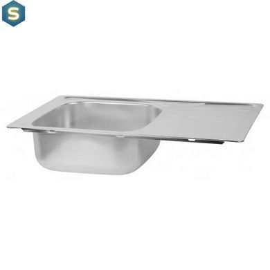 Кухонна мийка 780x480x180 мм + сифон Wezer 7848(08) Satin, Satin