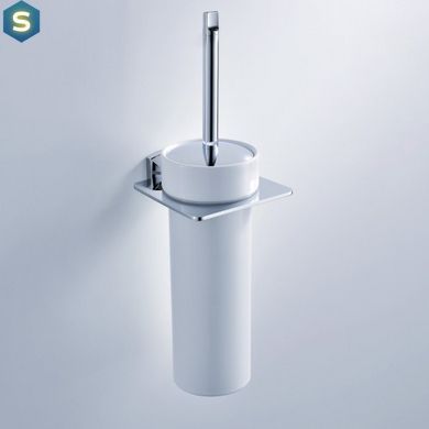 Йоржик для унітаза з настінним тримачем Kraus KEA-13331CH, Хром