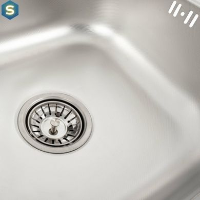 Кухонна мийка з нержавіючої сталі Valeso 4842 декор (0,6/160 мм), Decor