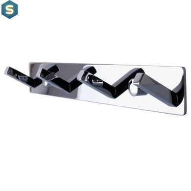 Планка с крючками Topaz TKB 9385-4, Хром