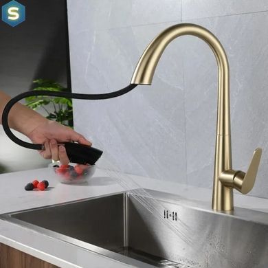Змішувач для кухні Rea Ross brushed gold REA-B5312, Золотий