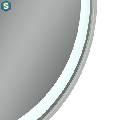 Зеркало Qtap Gemini 800х700 с LED-подсветкой Touch, с антизапотеванием, с диммером температуры цвета (3000-6500K) Reverse QT2578R8071W