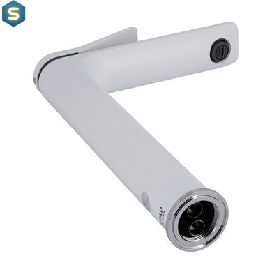 Смеситель для умывальника Qtap Presto высокий QTPRE269CRW45577 Chrome/White, Белый