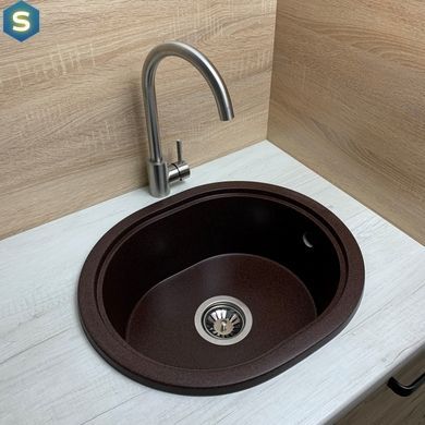 Кухонна мийка Adamant Circum 500x425x180 mokko 629223, Цемент матовий