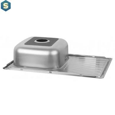 Кухонна мийка 780x480x180 мм + сифон Wezer 7848(08) Satin, Satin