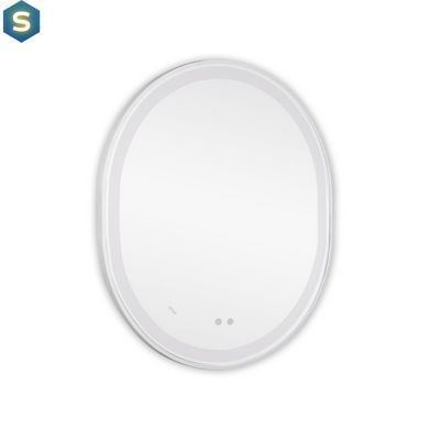 Зеркало Qtap Gemini 800х700 с LED-подсветкой Touch, с антизапотеванием, с диммером температуры цвета (3000-6500K) Reverse QT2578R8071W