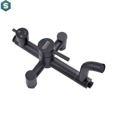 Душова система Kroner KRP Edelstahl Klassisch - SCH063 CV025650, Черный матовый