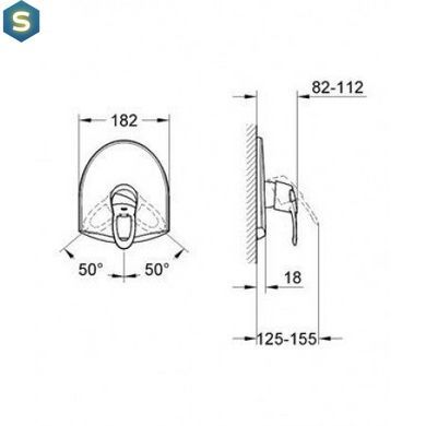Смеситель для душа Grohe Chiara 19156000