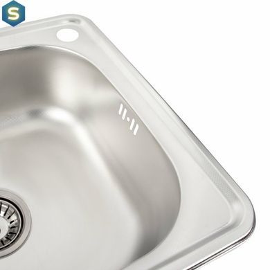 Кухонна мийка з нержавіючої сталі Valeso 4842 декор (0,6/160 мм), Decor