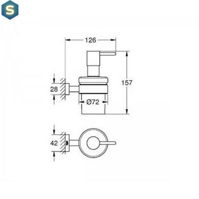 Дозатор для мыла Grohe Essentials Cube 40756001