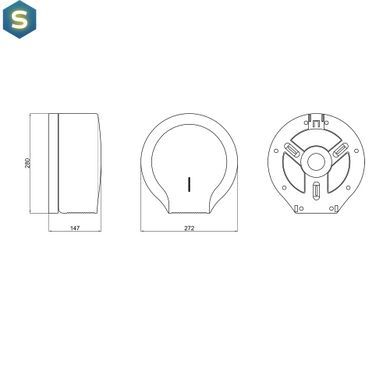 Держатель для туалетной бумаги Qtap Pohodli 270 мм QTDP112WP White (Drž&aacute;k), Белый