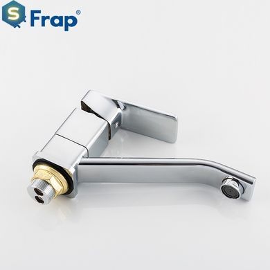 F4546 Змішувач для кухні короткий гусак гайка &Oslash;35 Frap 1/10, Хром