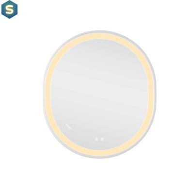 Зеркало Qtap Gemini 800х700 с LED-подсветкой Touch, с антизапотеванием, с диммером температуры цвета (3000-6500K) Reverse QT2578R8071W