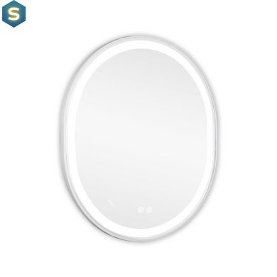 Зеркало Qtap Gemini 800х700 с LED-подсветкой Touch, с антизапотеванием, с диммером температуры цвета (3000-6500K) Reverse QT2578R8071W