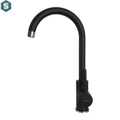 Змішувач для кухні Globus Lux Lazer GLLR-203S-BB, Чорний/золото