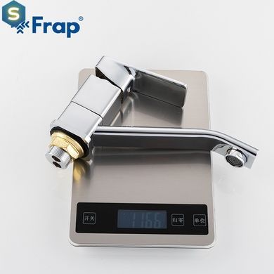 F4546 Змішувач для кухні короткий гусак гайка &Oslash;35 Frap 1/10, Хром
