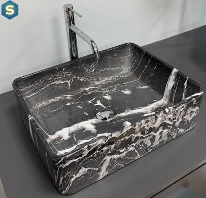 Умывальник VBI Asti M black onyx накладний VBI-013006, Черный матовый