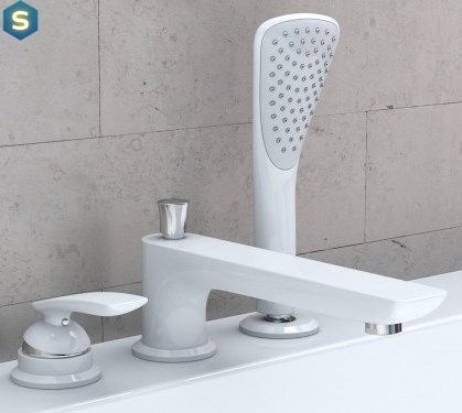 Змішувач для ванни Kludi Balance 524479175, Білий