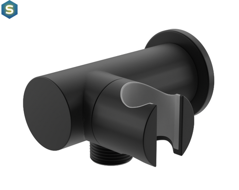Душова система прихованного монтажу Kohlman Roxin Black + Box прихованого монтажу QW210RBR30, Черный матовый