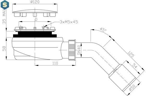 Сифон для душевого поддона Radaway R580