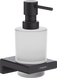 Дозатор підвісний Hansgrohe AddStoris для рідкого мила Matt Black/скло 41745670