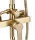 Душевая система Rea Argus brushed gold с изливом REA-P7841, Золотой