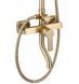 Душевая система Rea Argus brushed gold с изливом REA-P7841, Золотой