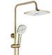 Душевая система Rea Argus brushed gold с изливом REA-P7841, Золотой