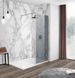 Душевая стенка Imprese Walk-In с профилем и держателем, 110x200 см, стекло тонированое хром s09111001GR, тонированный, хром