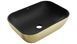 Умивальник Mexen Rita brushed gold black matt накладний MEX-21084577, Золотий