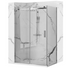 Душевая кабина Rea Nixon 90x140 L chrome REA-K5011 + REA-K5006, Хром, Левая, прозрачный, хром