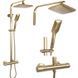 Душевая система Rea Tom brushed gold с термостатом REA-P5004, Золотой