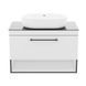 Тумба з умивальником Imprese Black Edge 90 см біла f32119W