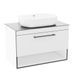 Тумба з умивальником Imprese Black Edge 90 см біла f32119W