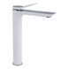 Смеситель для умывальника Qtap Presto высокий QTPRE269CRW45577 Chrome/White, Белый