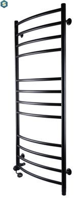 Рушникосушка електрична Unio LDE EL 1200-500-12 BLK Драбинка Дуга Еліт чорна, Черный матовый, Ліве, Механічний