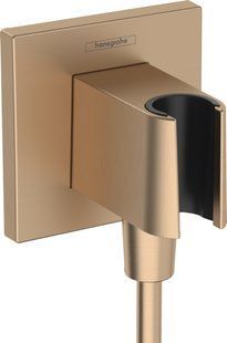 Шлангове під'єднання Hansgrohe FixFit Porter E з тримачем Brushed Bronze 26889140