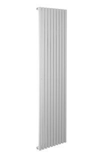 Дизайнерский радиатор Betatherm Quantum 1 H-1800 мм, L-405 мм с боковым подключением BQ 1180/10 9016М 34, Белый матовый