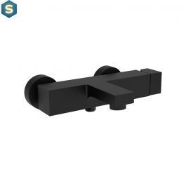 Смеситель для ванны Paffoni Elle с регулируемым душевым гарнитуром black matt EL023NO, Черный матовый