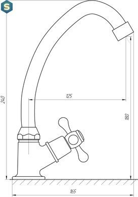 Монокран EcoMix EGHI-1051-BR, Хром