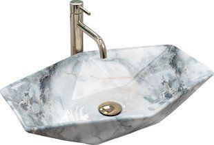 Умивальник Rea Vegas granit shiny накладний REA-U5602, Каппучино