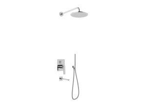Душова система Kohlman Experience 40 chrome + BOX прихованого монтажу QW211ER40, Хром