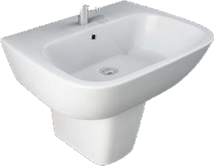 Умывальник RAK Ceramics One 60x46 EL0101AWHA, Белый