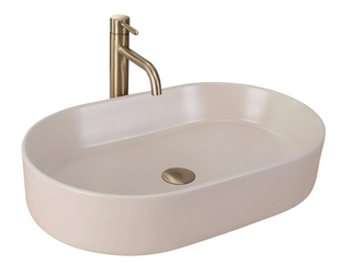 Умивальник Rea Nadia 60 beige matt накладний REA-U9661, Бежевий