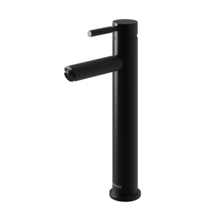 Смеситель для умывальника Kohlman Roxin Black высокий QB170RB, Черный матовый